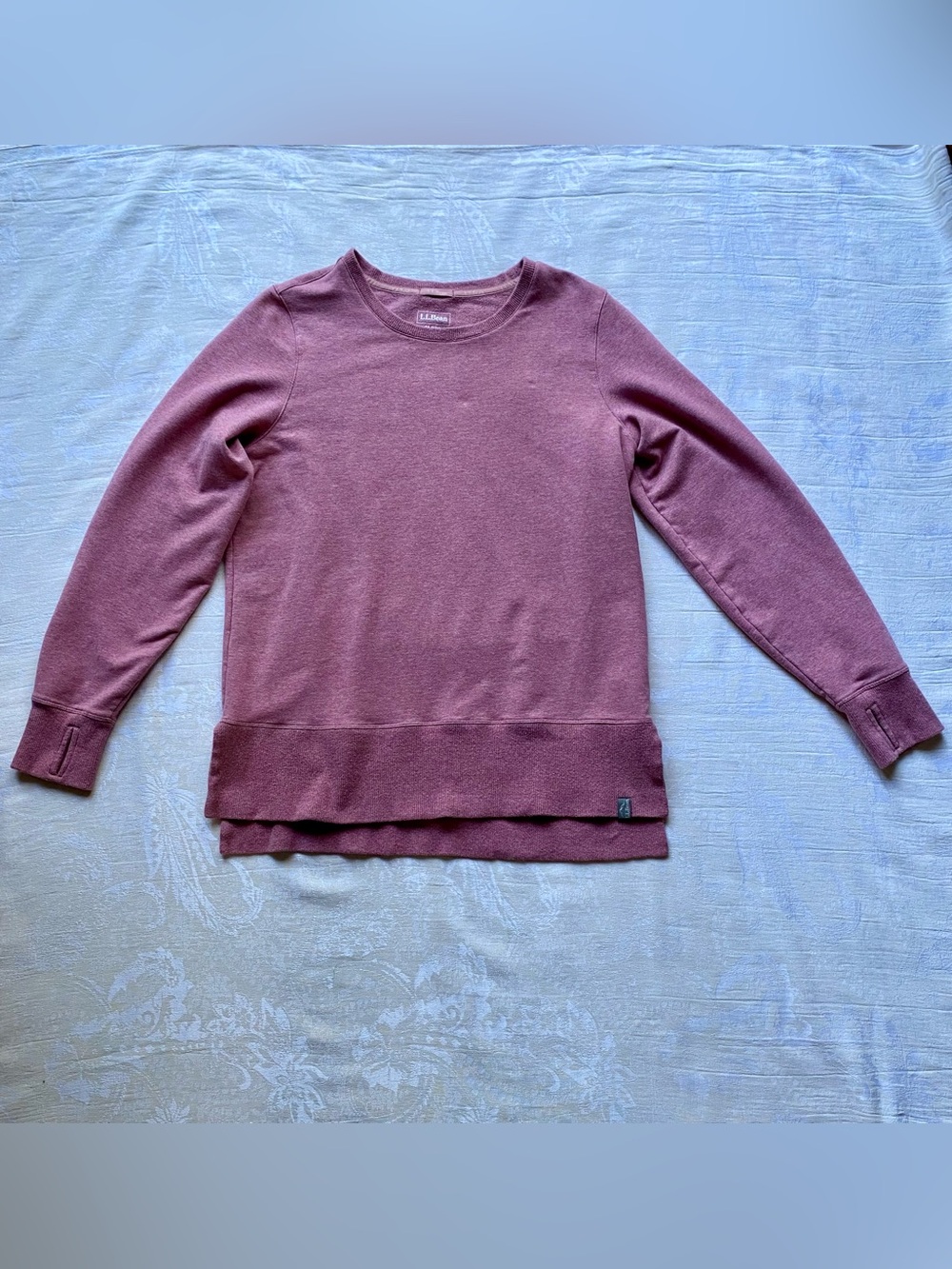 L.L. Bean Cozy Split-Hem Crewneck Sweatshirt